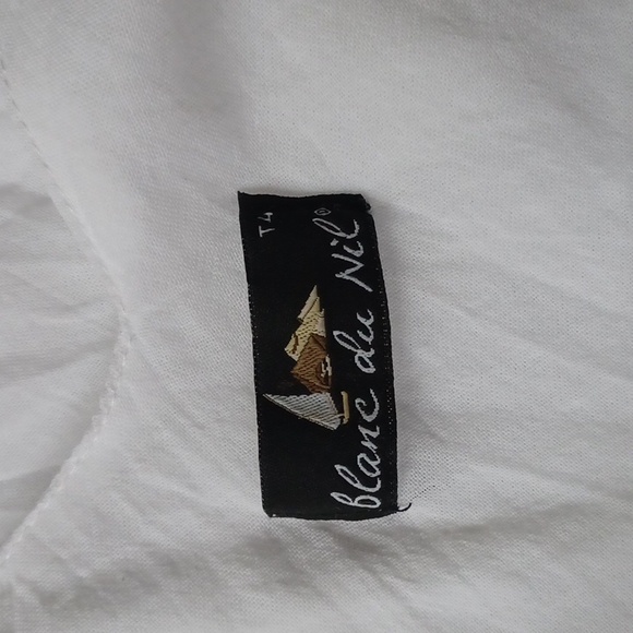 4/$80 New White Cotton Layered Sundress - Size T4/42 (Fits Like Large) - Picture 5 of 6